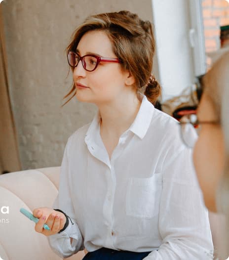 Psychologist during a consultation with a client